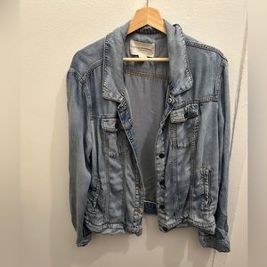Anthropologie tencel jean jacket